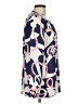 Lilly Pulitzer 100% Silk Blue Long Sleeve Silk Top Size M - photo 4