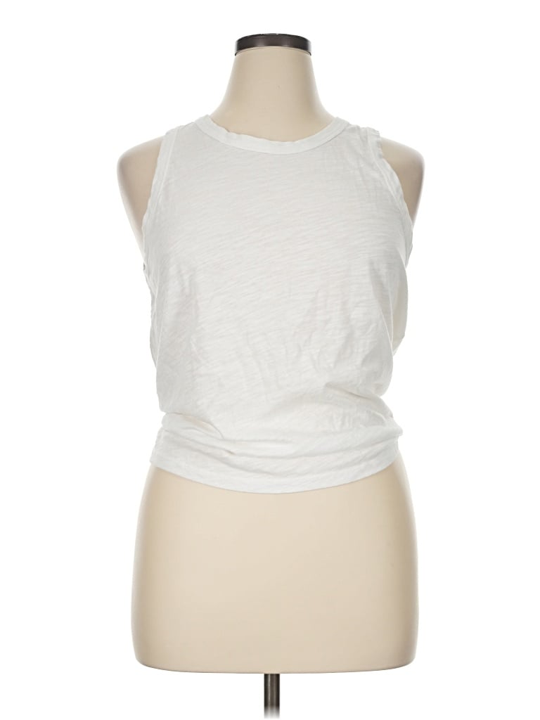 Pre-owned Jcrew Sleeveless Top White Halter Neckline Tops