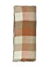 Rubi 100% Polyester Plaid Brown Scarf One size - photo 2