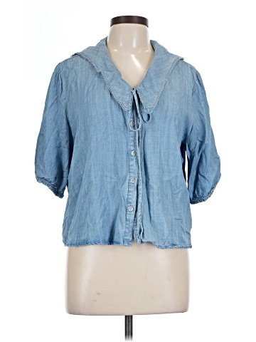 Velvet Heart 3/4 Sleeve Button-Down Shirt (view 1)