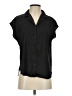 PREMISE 100% Polyester Black Short Sleeve Blouse Size S - photo 1