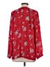 Gibson 100% Polyester Red Long Sleeve Blouse Size S - photo 2