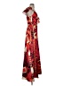Marciano 100% Polyester Print Red Cocktail Dress Size 4 - photo 4