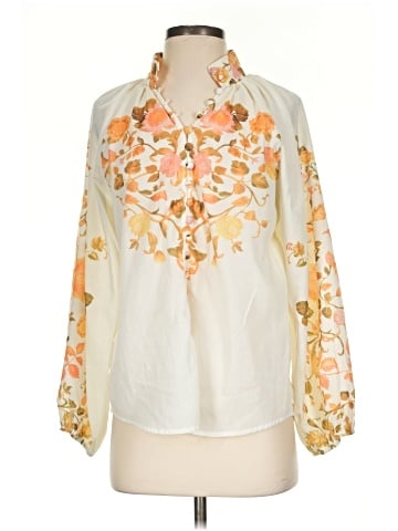 Beulah Style 3/4 Sleeve Blouse (view 1)