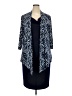 Connected Apparel Blue Casual Dress Size 20 - photo 1