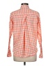 Columbia Checkered-gingham Orange Long Sleeve Button-Down Shirt Size M - photo 2