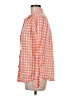Columbia Checkered-gingham Orange Long Sleeve Button-Down Shirt Size M - photo 5