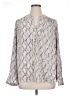 Calvin Klein Silver Long Sleeve Blouse Size 1X - photo 1