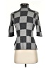 Ann Taylor Checkered-gingham Gray Wool Pullover Sweater Size S - photo 1