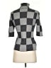 Ann Taylor Checkered-gingham Gray Wool Pullover Sweater Size S - photo 2
