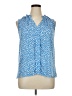 41Hawthorn 100% Polyester Blue Sleeveless Blouse Size XL - photo 1