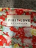 First Love 100% Polyester Floral Orange Short Sleeve Blouse Size L - photo 7