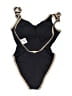Assorted Brands Solid Black One Piece Swimsuit Size 4 - photo 2
