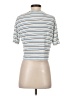 AB by Addison Bay Stripes Silver Short Sleeve Turtleneck Size XS - photo 2