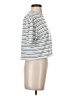 AB by Addison Bay Stripes Silver Short Sleeve Turtleneck Size XS - photo 4