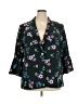 Lane Bryant Floral Black Blazer Size 20 - photo 1