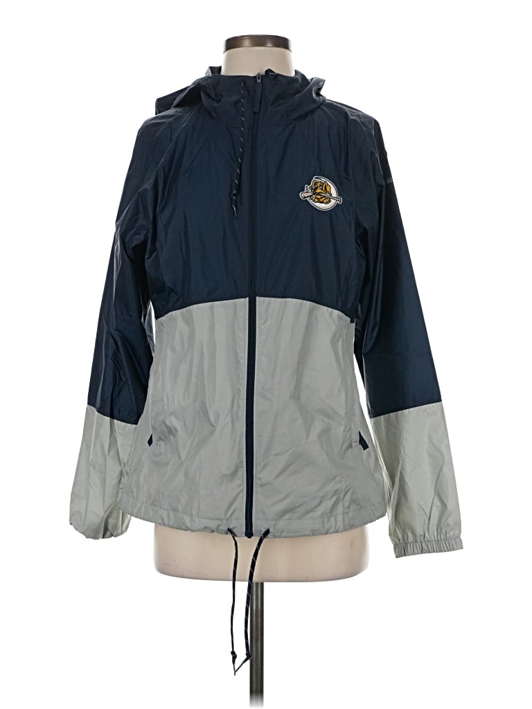 Pre-owned Columbia Windbreaker Jacket In Blue