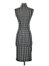 H&M Houndstooth Black Cocktail Dress Size XS - photo 2