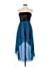 Forever 21 100% Polyester Stars Blue Cocktail Dress Size L - photo 1