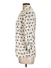 Freebird 100% Polyester Animal Print Ivory Long Sleeve Blouse Size L - photo 5