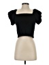 Versona Black Short Sleeve Top Size XS - photo 1