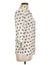 Freebird 100% Polyester Animal Print Ivory Long Sleeve Blouse Size L - photo 4
