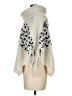 Contempo 100% Polyester Animal Print Ivory Poncho One size - photo 5