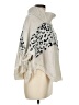 Contempo 100% Polyester Animal Print Ivory Poncho One size - photo 4