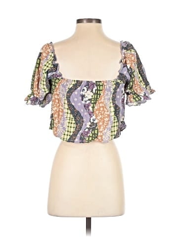 LA Hearts Short Sleeve Blouse (view 2)