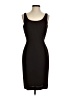 Chetta B Solid Black Brown Cocktail Dress Size 6 - photo 1