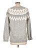 Chico's Chevron-herringbone Gray Pullover Sweater Size Lg (2) - photo 2