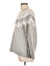 Chico's Chevron-herringbone Gray Pullover Sweater Size Lg (2) - photo 5