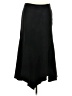 Larry Levine Solid Black Formal Skirt Size 8 - photo 1