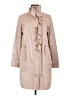 T Tahari 100% Polyester Solid Pink Tan Trenchcoat Size S - photo 1
