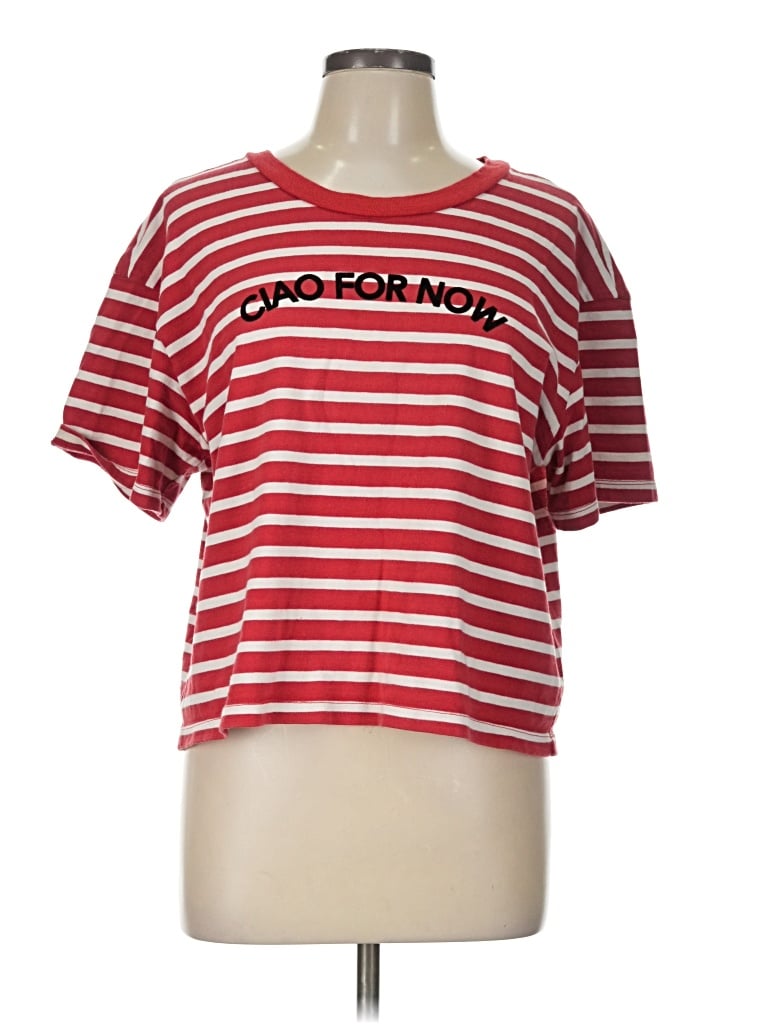 Pre-owned Madewell Short Sleeve T-shirt In Red