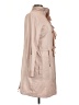 T Tahari 100% Polyester Solid Pink Tan Trenchcoat Size S - photo 4
