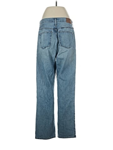 Madewell The Perfect Vintage Straight Jean in Becker Wash: Button-Front Edition (view 2)