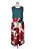 Cuddl Duds Color Block Teal Casual Dress Size 1X - photo 1