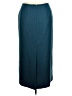 Le Suit 100% Polyester Solid Teal Casual Skirt Size 16 - photo 2