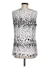 Dana Buchman Animal Print Silver Sleeveless T-Shirt Size M - photo 2