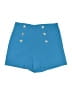 Zara Solid Blue Shorts Size XL - photo 1