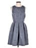 Ted Baker London 100% Polyester Stars Gray Cocktail Dress Size 6 (2) - photo 1