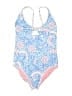 Roxy Paisley Blue One Piece Swimsuit Size 16 - photo 1