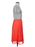 ASOS 100% Polyester Color Block Orange Casual Dress Size 2 Petite - photo 4