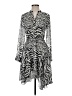 ALLSAINTS 100% Polyester Animal Print Silver Cocktail Dress Size S - photo 1