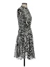 ALLSAINTS 100% Polyester Animal Print Silver Cocktail Dress Size S - photo 4