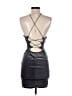 Simplee Metallic Gray Cocktail Dress Size S - photo 2