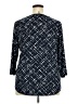 Anne Klein Blue 3/4 Sleeve Blouse Size 2X - photo 2