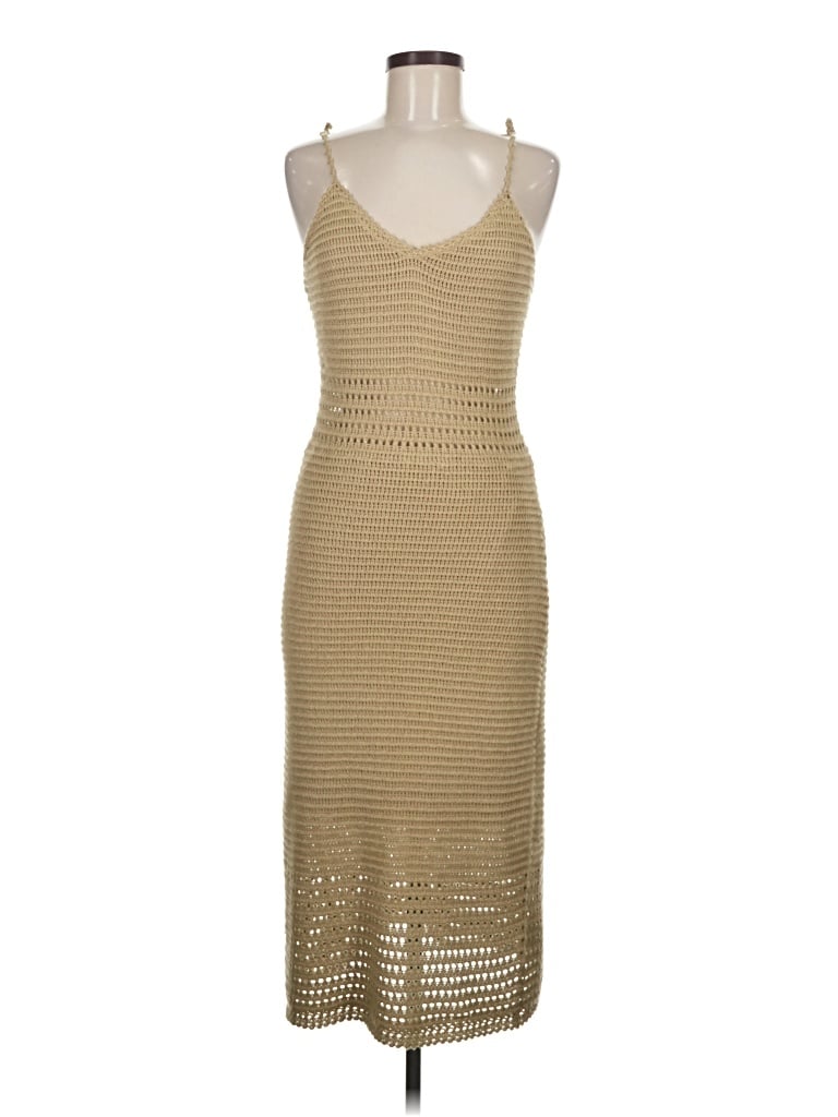 Pre-owned Line & Dot Cocktail Dress In Tan