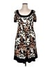 GNW Print Brown Casual Dress Size 16 - photo 1